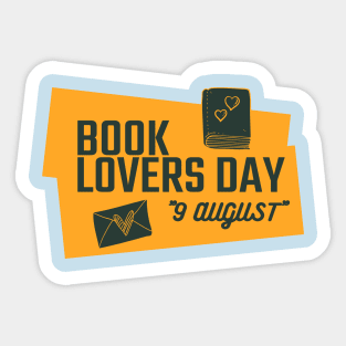 book lovers day Sticker